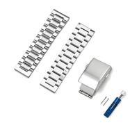 XTVKFWJAB Bracelet en acier inoxydable 20 mm/22 mm compatible avec les bracelets de montre Longines Master à boucle déployante rapide for Seiko Casio Universal(Silver SP1,20mm)