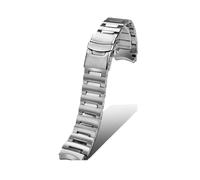 XTVKFWJAB Bracelet en acier inoxydable 20 mm compatible avec les montres Seiko PROSPEX Small Monsters SRPH75K1/SRPD25K1 for hommes, noir(Silver)