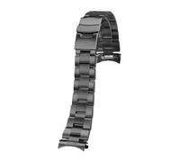 XTVKFWJAB Bracelet en acier inoxydable MDV-106 compatible avec Casio Swordfish MDV-107 MTP-1375 EFR-303 for homme, bracelet métal de 22 mm(A-black)