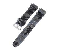 XTVKFWJAB Bracelet en caoutchouc camouflage compatible avec les montres de plongée Casio AQ-S810W AE-1200/1300/SGW-300, bracelet étanche for homme et femme(Gray)