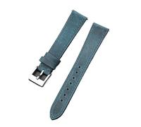 XTVKFWJAB Bracelet en cuir Crazy Horse 20 mm 22 mm, fait main, style vintage, à dégagement rapide, for femmes et hommes, véritable cuir de vache, accessoires de montre(Royal blue,22mm)