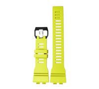 XTVKFWJAB Bracelet en résine blanche compatible avec la montre CASIO 5554 G-SHOCK for homme GBA-800-7/GBD-800 3464, pièces de rechange et réparation, noir, bleu, vert armée(Yellow)