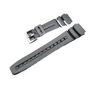 XTVKFWJAB Bracelet en résine étanche DW290G compatible avec les bracelets de montre Casio DW-290G-9VUR/9VURD/GMV-9VU AD-300-1E/AD-300-N1E en silicone, boucle argentée/noire(Black-Silver)