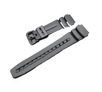 XTVKFWJAB Bracelet en résine étanche DW290G compatible avec les bracelets de montre Casio DW-290G-9VUR/9VURD/GMV-9VU AD-300-1E/AD-300-N1E en silicone, boucle argentée/noire(Black-Black)
