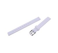 XTVKFWJAB Bracelet en silicone 12 mm avec boucle ardillon, compatible les bracelets DW Tissot Mido CK Sports for enfants et hommes femmes(White)