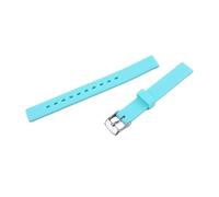 XTVKFWJAB Bracelet en silicone 12 mm avec boucle ardillon, compatible les bracelets DW Tissot Mido CK Sports for enfants et hommes femmes(Light blue)