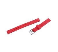 XTVKFWJAB Bracelet en silicone 12 mm avec boucle ardillon, compatible les bracelets DW Tissot Mido CK Sports for enfants et hommes femmes(Red)