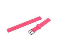 XTVKFWJAB Bracelet en silicone 12 mm avec boucle ardillon, compatible les bracelets DW Tissot Mido CK Sports for enfants et hommes femmes(Rose red)