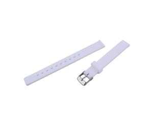 XTVKFWJAB Bracelet en silicone 12 mm avec boucle ardillon, compatible les bracelets DW Tissot Mido CK Sports for enfants et hommes femmes(White)