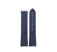 XTVKFWJAB Bracelet en silicone compatible avec les montres de plongée Hamilton Khaki Navy Frogman H776050, H777050 et H778050. Accessoires:(Blue no-silvery,20mm-width)