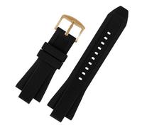 XTVKFWJAB Bracelet en silicone original compatible avec les montres connectées Michael Kors MK8184 MK8729 MK9020 MK8152 MK9026, bracelets étanches(Black rosegold)