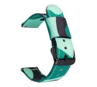 XTVKFWJAB Bracelet en toile camouflage et nylon 18 mm, 20 mm, 22 mm, 24 mm for montre connectée Samsung Galaxy Watch 5/4 Active 2 Sport, compatible avec Huawei GT 2/3(Light Green Camo02,18mm)