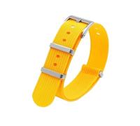 XTVKFWJAB Bracelet En Toile Nylon 20 Mm 22 Mm For Montre De Plongée Sport Homme, Accessoire Compatible Avec Seiko Omega MoonSwatch(Yellow,20mm)