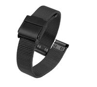 XTVKFWJAB Bracelet milanais 13 mm 14 for femme en acier inoxydable, compatible avec les montres Casio Retro Small Gold LA670 LA680 LA690(Black,14mm(LA680 or LA690))