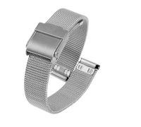 XTVKFWJAB Bracelet milanais 13 mm 14 for femme en acier inoxydable, compatible avec les montres Casio Retro Small Gold LA670 LA680 LA690(Silver,14mm(LA680 or LA690))