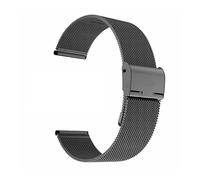 XTVKFWJAB Bracelet milanais universel en maille d'acier inoxydable for montre connectée, 14/16/18/20/22/22 mm, à dégagement rapide, for homme et femme(Black,22mm)