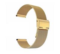 XTVKFWJAB Bracelet milanais universel en maille d'acier inoxydable for montre connectée, 14/16/18/20/22/22 mm, à dégagement rapide, for homme et femme(Gold,20mm)