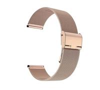 XTVKFWJAB Bracelet milanais universel en maille d'acier inoxydable for montre connectée, 14/16/18/20/22/22 mm, à dégagement rapide, for homme et femme(Rose gold,22mm)