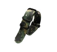 XTVKFWJAB Bracelet tressé camouflage vert armée for homme, 18 mm, 20, 22, 24, avec fermoirs en acier inoxydable(B P5-black,22mm)