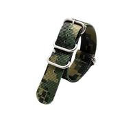 XTVKFWJAB Bracelet tressé camouflage vert armée for homme, 18 mm, 20, 22, 24, avec fermoirs en acier inoxydable(B P5-silver,22mm)