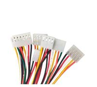 XTVKFWJAB Câble Terminal Ch3.96, pas de 3.96mm, simple, Double, 20awg, câble électronique couleur 2p-12p, 20cm, 5 pièces(6p)
