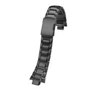 XTVKFWJAB Chaîne de montre en acier inoxydable massif 13, bracelet noir argenté mat, compatible avec les montres Casio EDIFICE Series EQW-M1100 et EQW-A1000/A1100(Black)