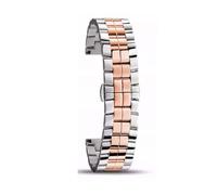 XTVKFWJAB Compatible avec la montre Chopard Happy Diamond bracelet en acier for femme Chopin Sport, inoxydable or rose 15 mm 18(Silver rosegold,15mm)
