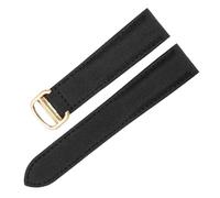 XTVKFWJAB Compatible avec les bracelets de montre Cartier Must London Vintage en nylon, boucle déployante acier massif, profil fin, bracelet toile à usage quotidien, 18-20 mm(Black-Golden-Z4,20mm)