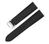 XTVKFWJAB Compatible avec les bracelets de montre Cartier Must London Vintage en nylon, boucle déployante acier massif, profil fin, bracelet toile à usage quotidien, 18-20 mm(Black-Steel-Z4,18mm)
