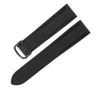 XTVKFWJAB Compatible avec les bracelets de montre Cartier Must London Vintage en nylon, boucle déployante acier massif, profil fin, bracelet toile à usage quotidien, 18-20 mm(Black-Black-Z4,18mm)