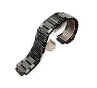 XTVKFWJAB Compatible avec les bracelets de montre Yubo Big Bang Classic Fusion for hommes et femmes, bracelet en acier inoxydable massif 27 x 19 mm(Black)