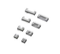 XTVKFWJAB Connecteur JST PH2.0mm au pas de PH2.0mm, Terminal de boîtier d'en-tête à broche droite/incurvée 2P/3P/4P/5P/6P/7P/8P-16Pin(Straight needle,14P (50PCS))