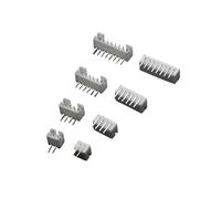 XTVKFWJAB Connecteur JST PH2.0mm au pas de PH2.0mm, Terminal de boîtier d'en-tête à broche droite/incurvée 2P/3P/4P/5P/6P/7P/8P-16Pin(Curved needle,15P (50PCS))