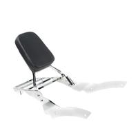 XTVKFWJAB Dossier Passager arrière for Moto avec Coussin de Porte-Bagages, Compatible avec Yamaha Drag Star V-Star 400 650 Custom 1996-2011, chromé
