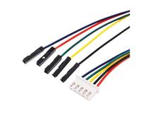 XTVKFWJAB Fil de raccordement XH2.54mm, 5 pièces, 1P femelle à 2-10 broches 10/20/30cm 26awg for le câblage du dispositif de connexion de Circuit électronique(10cm,6p)
