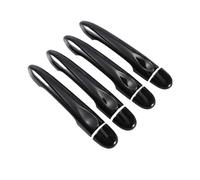 XTVKFWJAB Garniture de poignée porte voiture noire brillante compatible avec Samsung SM3 SM5 L38 2009-2017, accessoires style 2010 2011 2012 2013 2014 2015 2016(4Dr no key no button)