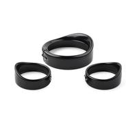 XTVKFWJAB Lot de 3 bagues de Garniture for phares antibrouillard de Moto 7" et 4,5" compatibles avec Harley Davidson Touring