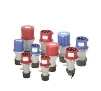 XTVKFWJAB Prise et prise industrielles 16/32A, connecteur électrique 3P/4P/5 broches, prise murale IP64, prise mâle et femelle(16A,PLUG_3P)
