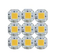 XTVVTODJXT 9pcs/ lot 100W 70W 50W COB LED Chip 220V 110V LED COB Chip Welding Diode for Spotlight Floodlight Smart IC No Need Driver(Warm White,110V_50 W)