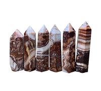 XTVVTODJXT Décoration de quartz 1 pièce pierre de viande naturelle cristal de quartz obélisque baguette pointe tour en cristal décoration de la maison cristal (taille : 7-8 cm)