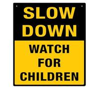 XTVVTODJXT Slow Down Child Zone Aluminum Sign 12x8 Inch | Rust resistant weatherproof ideal for cul de sac neighborhood