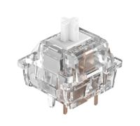 xtwosogrr Compatible avec Le Clavier mécanique RGB Transparent lubrifié en Usine Hi75 Sugar65, interrupteurs tactiles à 5 Broches, Force Lumineuse, Ajustement Universel(Ice Soul Switch)