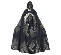 XTYGETY Cape à capuche unisexe avec imprimé loup-garou HD 01 pour Halloween