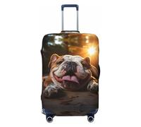 XTYGETY Housse de protection pour valises de 45,7 à 81,3 cm avec imprimé bouledogue anglais amusant, Noir , S