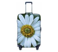 XTYGETY Housse de protection pour valises de 45,7 à 81,3 cm avec imprimé chrysanthème blanc, Noir , L
