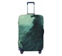 XTYGETY Housse de protection pour valises de 45,7 à 81,3 cm, inspirée de la sorcière des mers, Noir , L