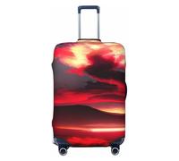 XTYGETY Housse de protection pour valises de 45,7 à 81,3 cm Motif ciel étoilé Rouge, Noir , L