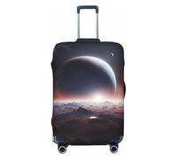 XTYGETY Housse de protection pour valises de 45,7 à 81,3 cm, motif planète spatiale, Noir , L