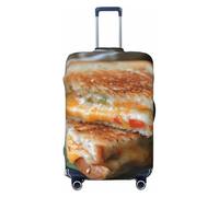 XTYGETY Housse de protection pour valises de 45,7 à 81,3 cm, motif sandwichs au fromage, Noir , L