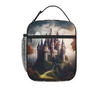 XTYGETY Mysterious Fantasy Fairy Tale Castle02 Boîte à déjeuner isotherme réutilisable pour femme et homme